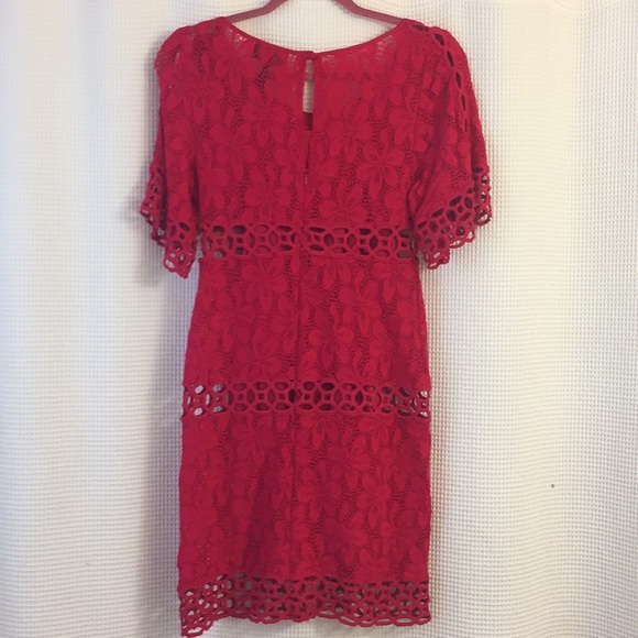 Laundry by Shelli Segal Pink Lace Dress, 4P - Picture 4 of 4